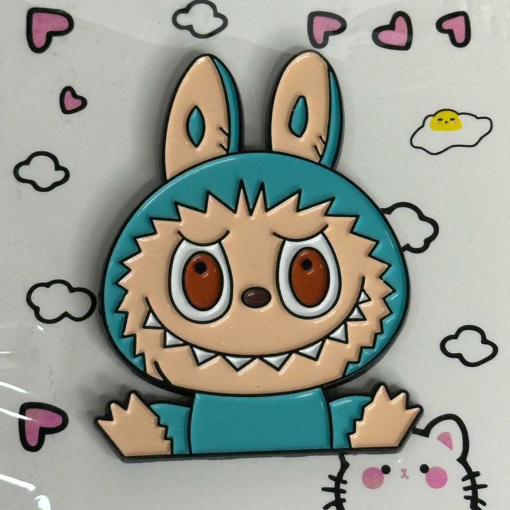 Labubu The Monsters Pin in BLUE 2”x1”